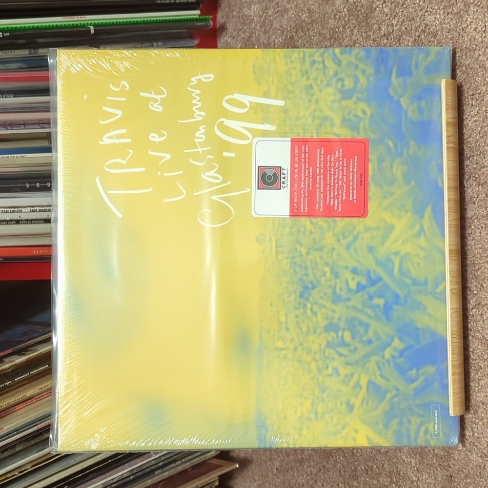 Travis - Live at Glastonbury '99 Vinyl Record 2lp